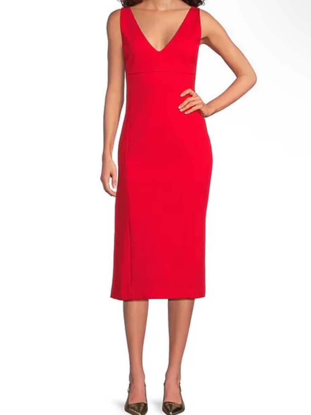SPANX PerfectFit Ponte Midi Dress – Red – XL – NWT
